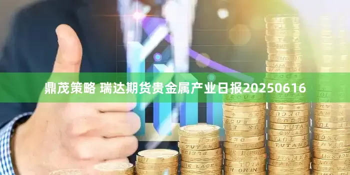 鼎茂策略 瑞达期货贵金属产业日报20250616