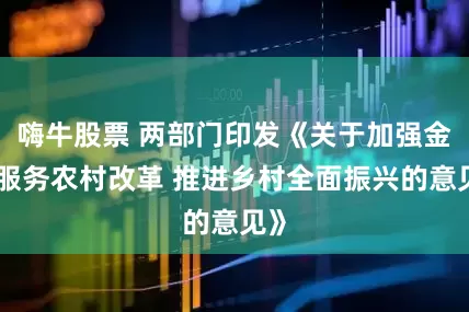 嗨牛股票 两部门印发《关于加强金融服务农村改革 推进乡村全面振兴的意见》